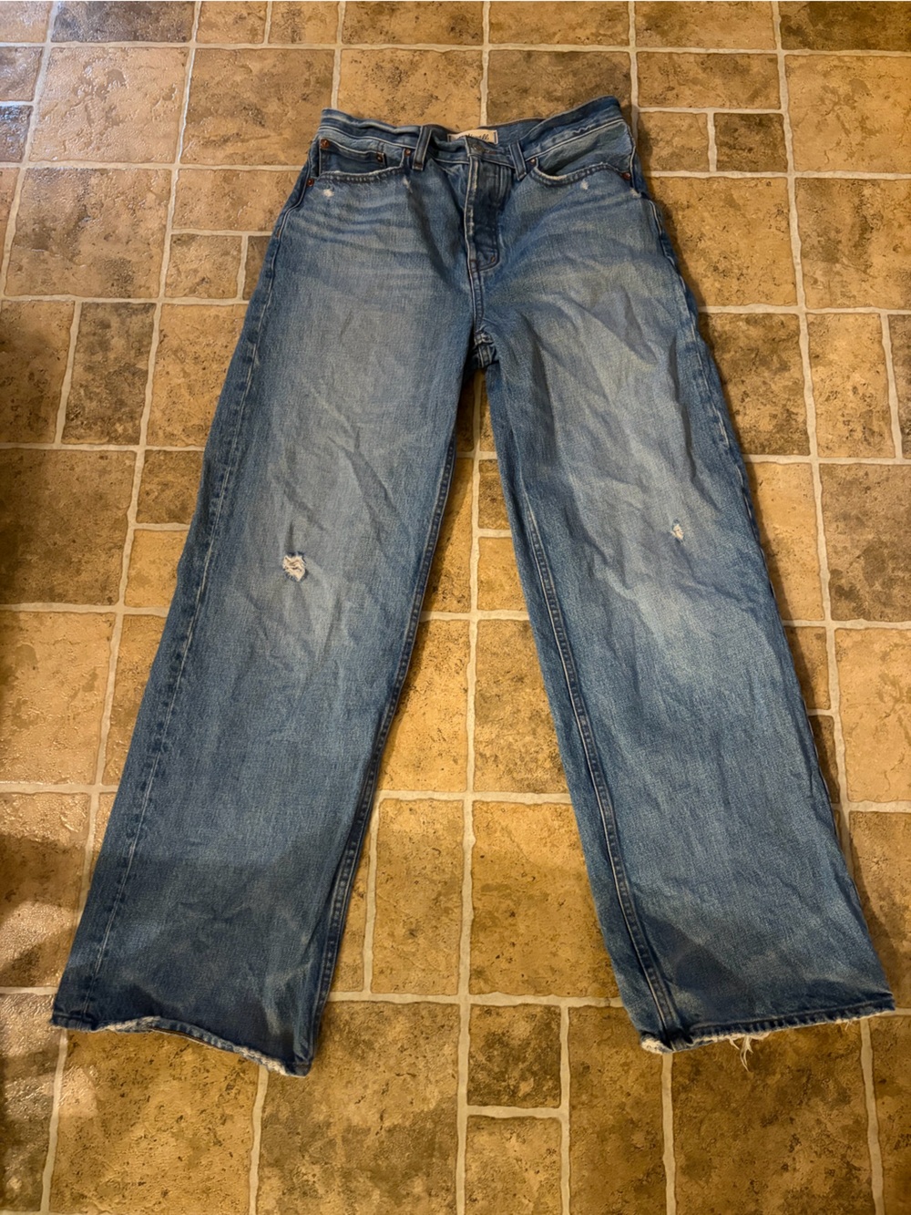 Madewell Women's Light Blue Wide-Leg Jeans